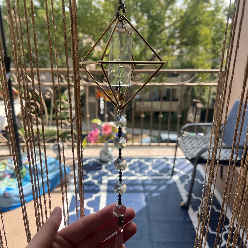 Geometric Crystal Hanging Decor